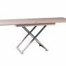 Стол-трансформер Левмар Cross G41/S79 капучино глянец/ опоры нерж.сталь Стол-трансформер Левмар Cross G41/S79 капучино глянец/ опоры нерж.сталь
