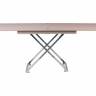 Стол-трансформер Левмар Cross G41/S79 капучино глянец/ опоры нерж.сталь Стол-трансформер Левмар Cross G41/S79 капучино глянец/ опоры нерж.сталь