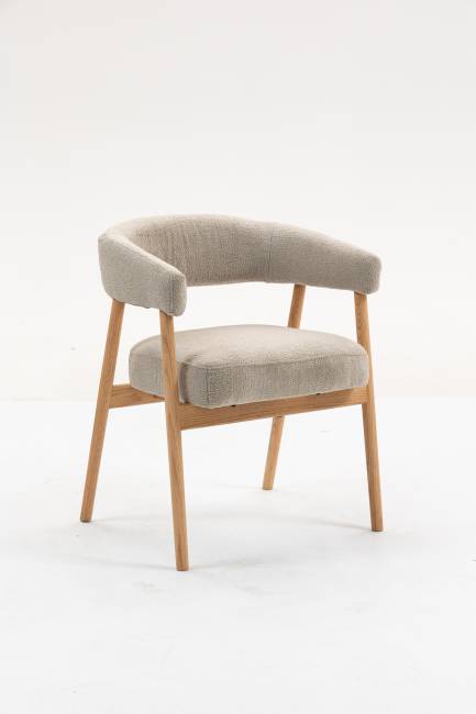 Стул обеденный Zubo с деревянными ножками бежевый 2 шт.