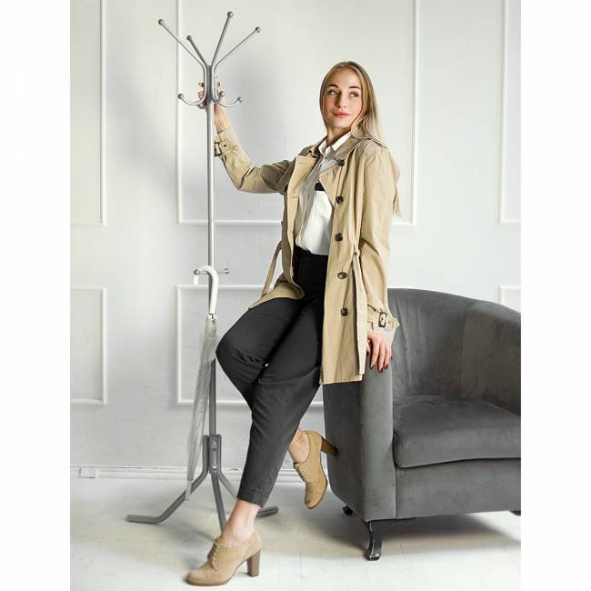 Вешалка напольная Пико 3 металлик