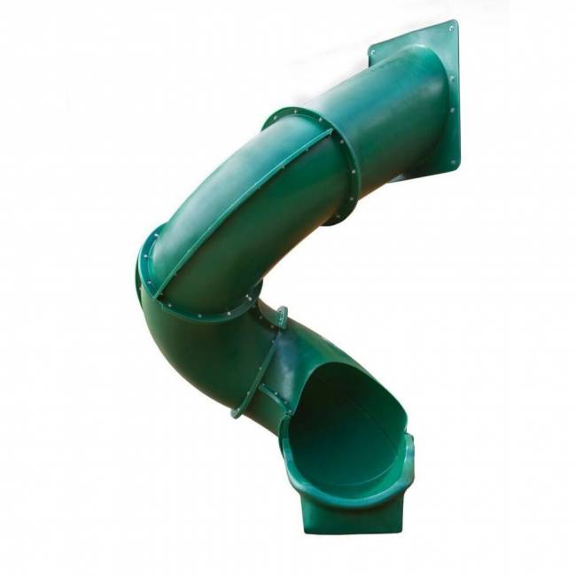 Винтовая горка для платформы h=1,5 m (5') цвет зеленый