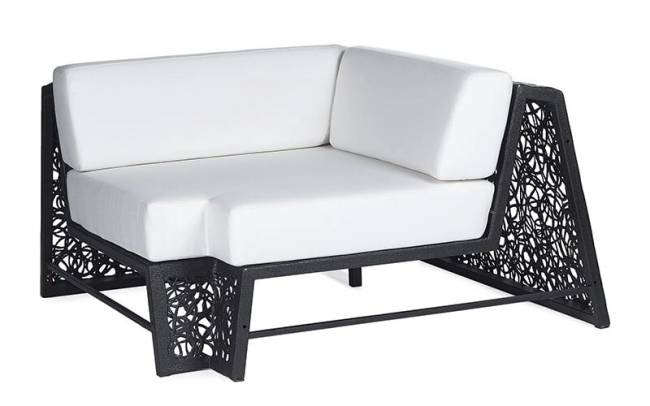 Угловой модуль дивана "Lounge Set", Базальт, Черный