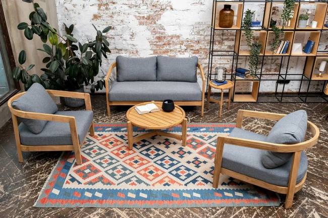 Кофейный стол из тика ASPEN