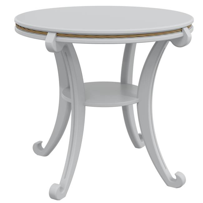 Стол журнальный Глория М молочный дуб Л