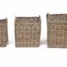 Корзина Secret de Maison Намбо/Nambo (набор из 3 штук) натуральный ротанг, 57х57х50/58, 47х57х47/55, 36х36х43/50см, натуральный кубу Натуральный Кубу / Natural Kubu натуральный ротанг