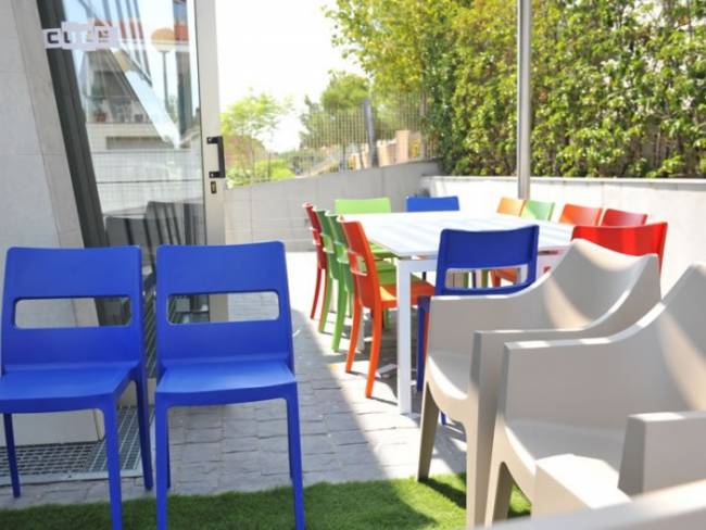 Стул пластиковый Sai синий 480х510х820 мм