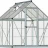 Теплица с гибридным остеклением HYBRID 6*8 (серый) Теплица с гибридным остеклением HYBRID 6*8 (серый)