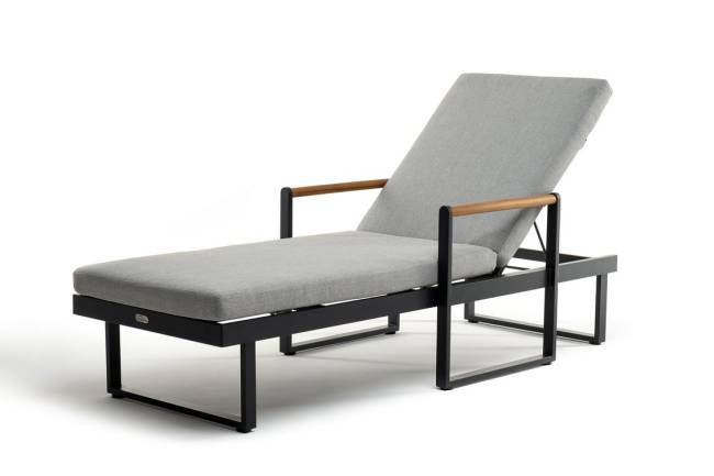 Шезлонг из алюминия МАЯ  темный графит