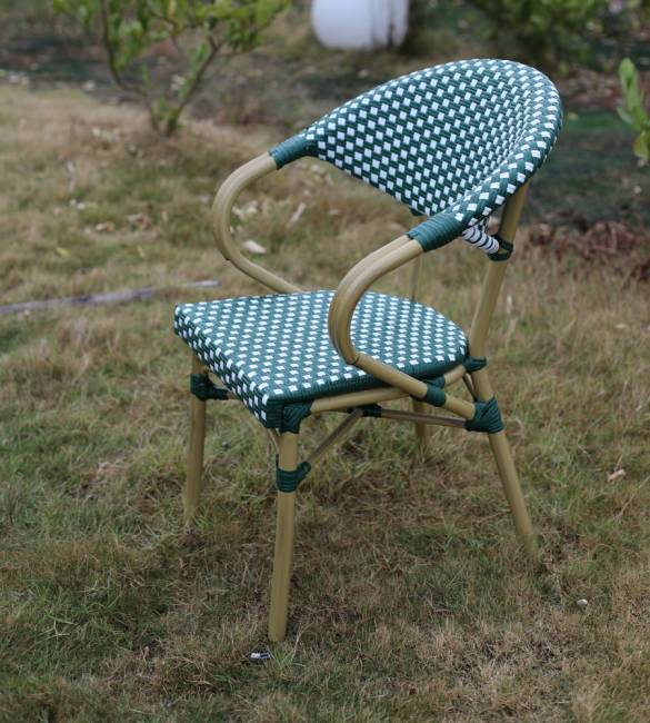 "Грас" плетеный стул из искусственного ротанга, цвет зеленый "Грас" плетеный стул из искусственного ротанга, цвет зеленый