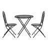 Комплект (стол + 2 стула) Secret de Maison Амальфи/Amalfi металл, черный черный металл