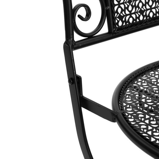 Комплект (стол + 2 стула) Secret de Maison Амальфи/Amalfi металл, черный черный металл