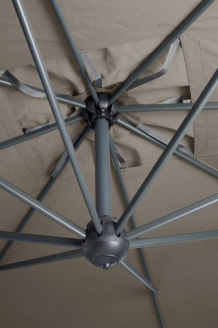 Зонт профессиональный 4х4 м Galileo Maxi Dark антрацит, слоновая кость 4000х4000 мм Зонт профессиональный 4х4 м Galileo Maxi Dark антрацит, слоновая кость 4000х4000 мм