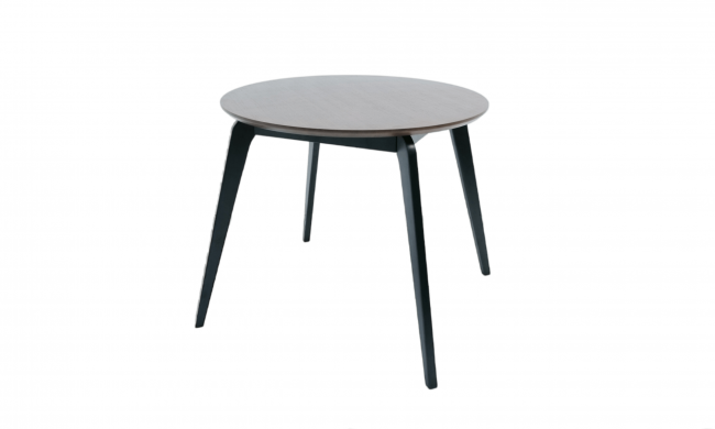 Стол Arki К 100 чёрный/орех