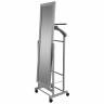 Вешалка костюмная с зеркалом на колесах В 24Н серый Вешалка костюмная с зеркалом на колесах В 24Н серый