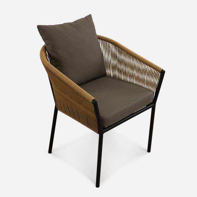 Стул Patio (с упаковкой) Американский орех, RAL 9005, Zimmy 296