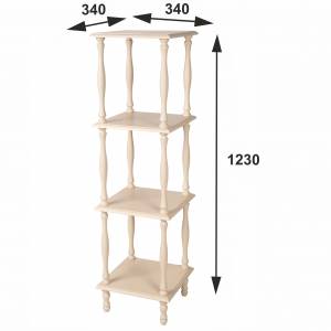 Этажерка П 8 слоновая кость