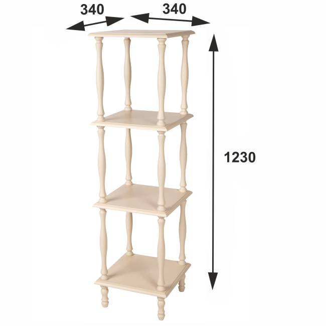 Этажерка П 8 слоновая кость