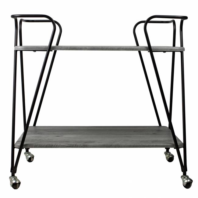 Стол сервировочный Эстер черный/орех гикори grey Стол сервировочный Эстер черный/орех гикори grey