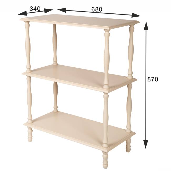 Этажерка П 9 слоновая кость