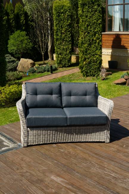 Диван 2-х местный "Венеция", серый