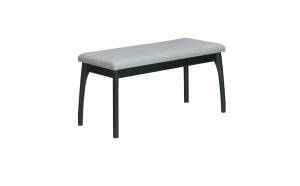 Банкетка Лина, мягкая, Венге/Серый