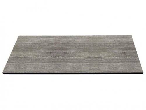 Столешница квадратная Compact Laminate для подстолья Nemo, Domino, Tiffany, Cross состаренный серый дуб 600х600х10 мм