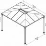 Открытая беседка MARTINIQUE 3600 GARDEN GAZEBO