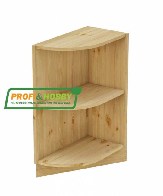 Тумба угловая Заверш 300 х 540 х 720 сосна, без покраски Тумба угловая Заверш 300 х 540 х 720 сосна, без покраски