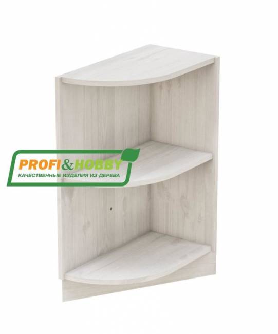 Тумба угловая Заверш 300 х 540 х 720 сосна, без покраски Тумба угловая Заверш 300 х 540 х 720 сосна, без покраски