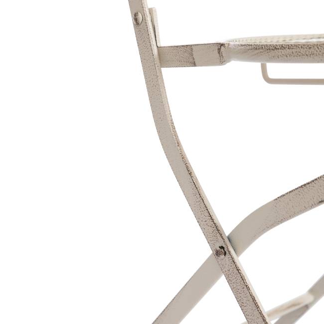 Комплект (стол + 2 стула) Secret de Maison Амальфи/Amalfi металл, античный белый античный белый металл