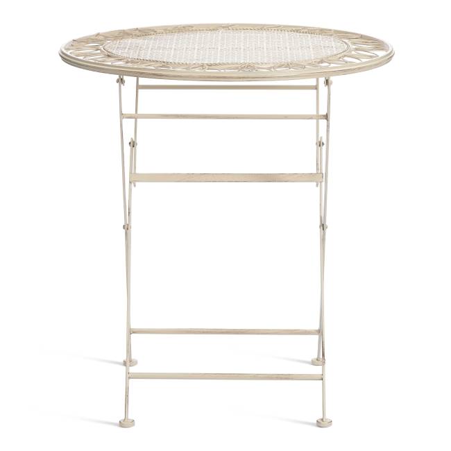 Комплект (стол + 2 стула) Secret de Maison Амальфи/Amalfi металл, античный белый античный белый металл