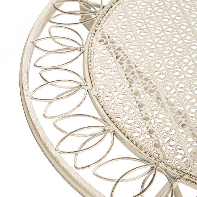 Комплект (стол + 2 стула) Secret de Maison Амальфи/Amalfi металл, античный белый античный белый металл