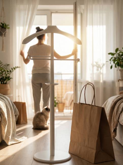 Вешалка костюмная В 25Н белый