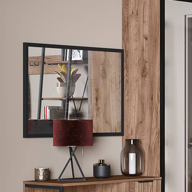 Зеркало Гранд 17.04 цвет чёрный, горизонтальное или вертикальное крепление Зеркало Гранд 17.04 цвет чёрный, горизонтальное или вертикальное крепление