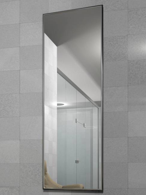 Зеркало настенное в раме Сельетта-5, глянец серебро 150 см х 50 см Зеркало настенное в раме Сельетта-5, глянец серебро 150 см х 50 см