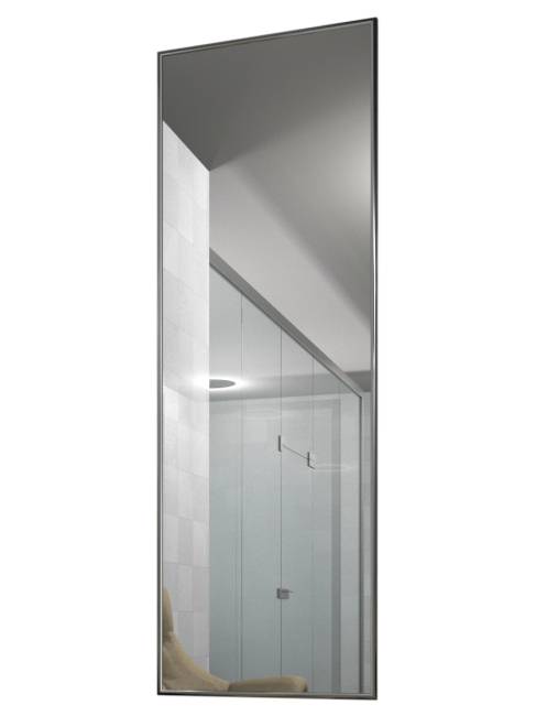 Зеркало настенное в раме Сельетта-5, глянец серебро 150 см х 50 см