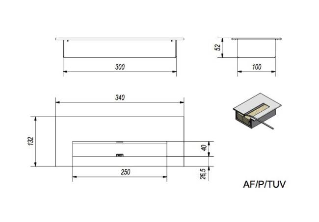 Биокамин Kratki JULIET/1800 TUV (1800x650)
