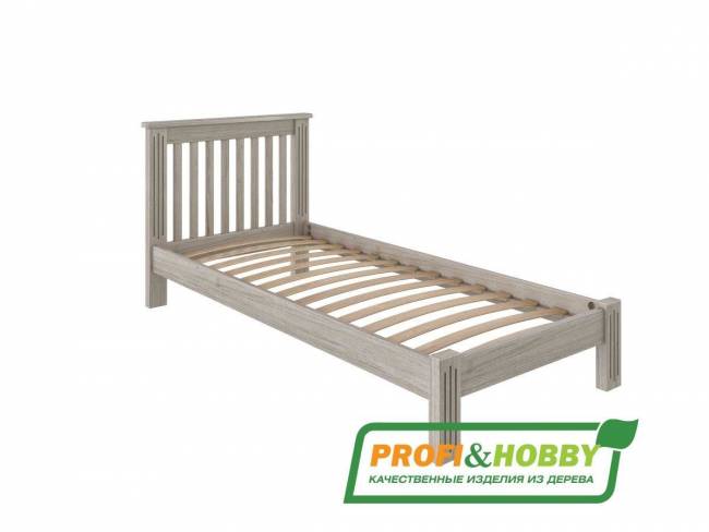 Кровать Rino 800 х 2000 ясень, белёный