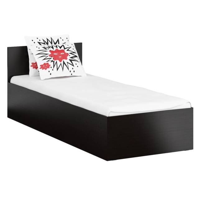 Кровать односпальная 800 со шкафом для одежды 2-х створчатым Стандарт цвет венге Кровать односпальная 800 со шкафом для одежды 2-х створчатым Стандарт цвет венге