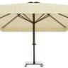 Зонт профессиональный 4х4 м Lux Telescopic бежевый 4000х4000 мм