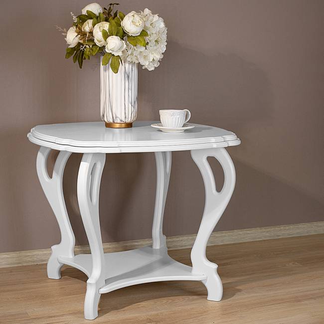 Стол журнальный Кофейный П молочный дуб Л