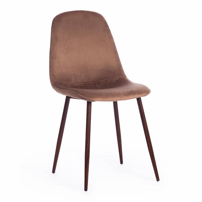 Стул Бриз/Breeze (мод.4724)/1 шт. в упаковке велюр/металл, 44х53х87см, коричневый (HLR11)/орех коричневый Велюр/металл Стул Бриз/Breeze (мод.4724)/1 шт. в упаковке велюр/металл, 44х53х87см, коричневый (HLR11)/орех коричневый Велюр/металл