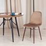 Стул Бриз/Breeze (мод.4724)/1 шт. в упаковке велюр/металл, 44х53х87см, коричневый (HLR11)/орех коричневый Велюр/металл Стул Бриз/Breeze (мод.4724)/1 шт. в упаковке велюр/металл, 44х53х87см, коричневый (HLR11)/орех коричневый Велюр/металл