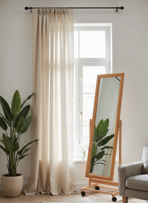 Зеркало напольное BeautyStyle 27 светло-коричневый  135 см х 42,5 см