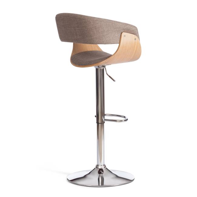 Барный стул VIMTA (mod.4021S) металл/дерево/ткань, 60х51х91,5-112,5 см, выс. сид. 61,5-82,5 см, бежевый/натур./хром, Aimcasa 5 береза, серый металл/дерево/ткань Барный стул VIMTA (mod.4021S) металл/дерево/ткань, 60х51х91,5-112,5 см, выс. сид. 61,5-82,5 см, бежевый/натур./хром, Aimcasa 5 береза, серый металл/дерево/ткань