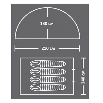 Палатка Campack Tent Dome Traveler 4 Палатка Campack Tent Dome Traveler 4