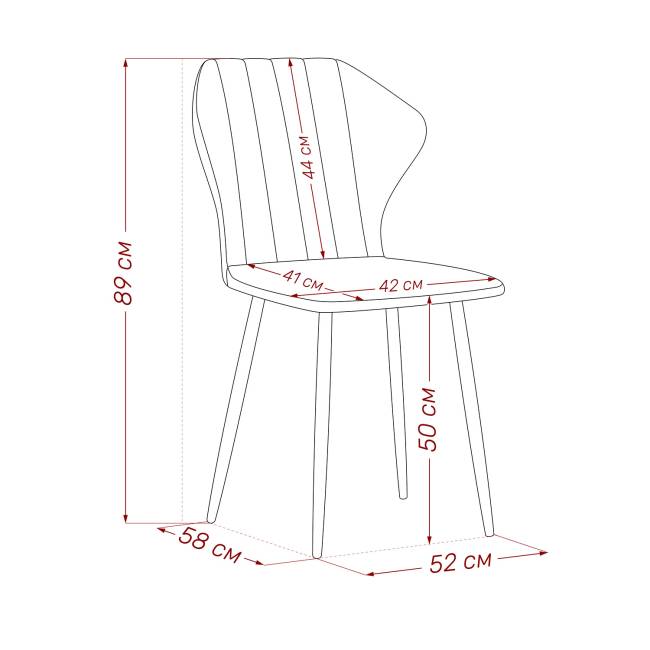 Стул Leset Гувер полоса Ultra Grafit Белый