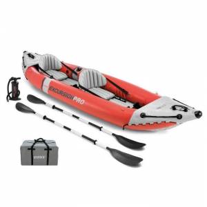 Надувная байдарка "Excursion Pro K1" 305х91х46см, алюм.весло 218см, насос 68605, до 100кг