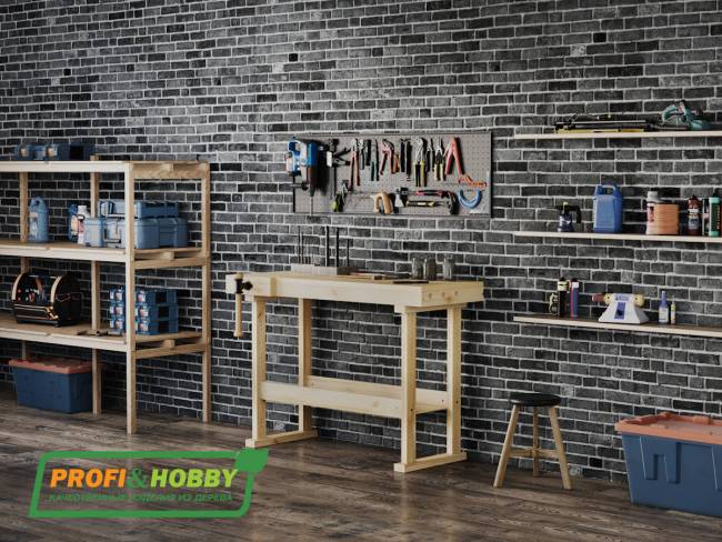 Верстак деревянный "Школьный", сосна Верстак деревянный "Школьный", сосна