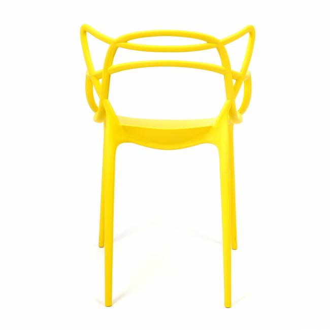 Стул Cat Chair (mod. 028) / 1 шт. в упаковке пластик, 54,5*56*84см, желтый, 037 желтый пластик